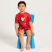Iron Man Print Short Sleeves Romper-Rompers%2C Dungarees and Jumpsuits-thumbnail-0