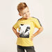 Batman Print Round Neck T-shirt with Short Sleeves-T Shirts-thumbnail-1