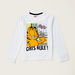 Garfield Print T-shirt with Long Sleeves-T Shirts-thumbnail-0
