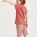 Solid Round Neck T-shirt with Short Sleeves-T Shirts-thumbnail-3