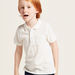 Solid Polo T-shirt with Button Closure and Short Sleeves-T Shirts-thumbnail-1