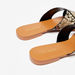 Celeste Women's Textured Slide Sandals with Cross Straps-Women%27s Flat Sandals-thumbnailMobile-2