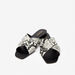 Celeste Women's Textured Slide Sandals with Cross Straps-Women%27s Flat Sandals-thumbnailMobile-3
