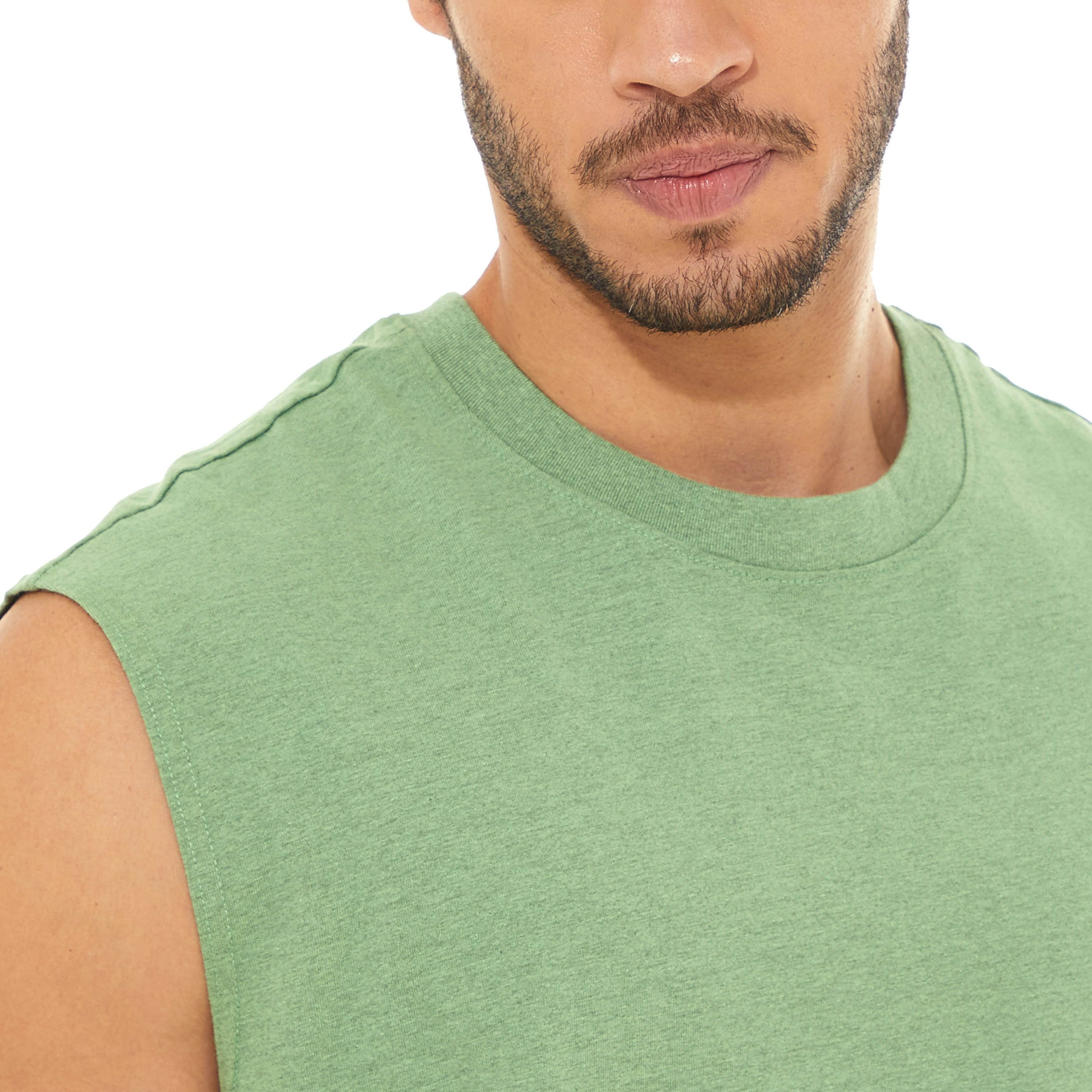 Levi's Men Green Plain Crew Neck Sleeveless Tank T-Shirt-men-clothing-tshirtsandpolos-tshirts-image-4