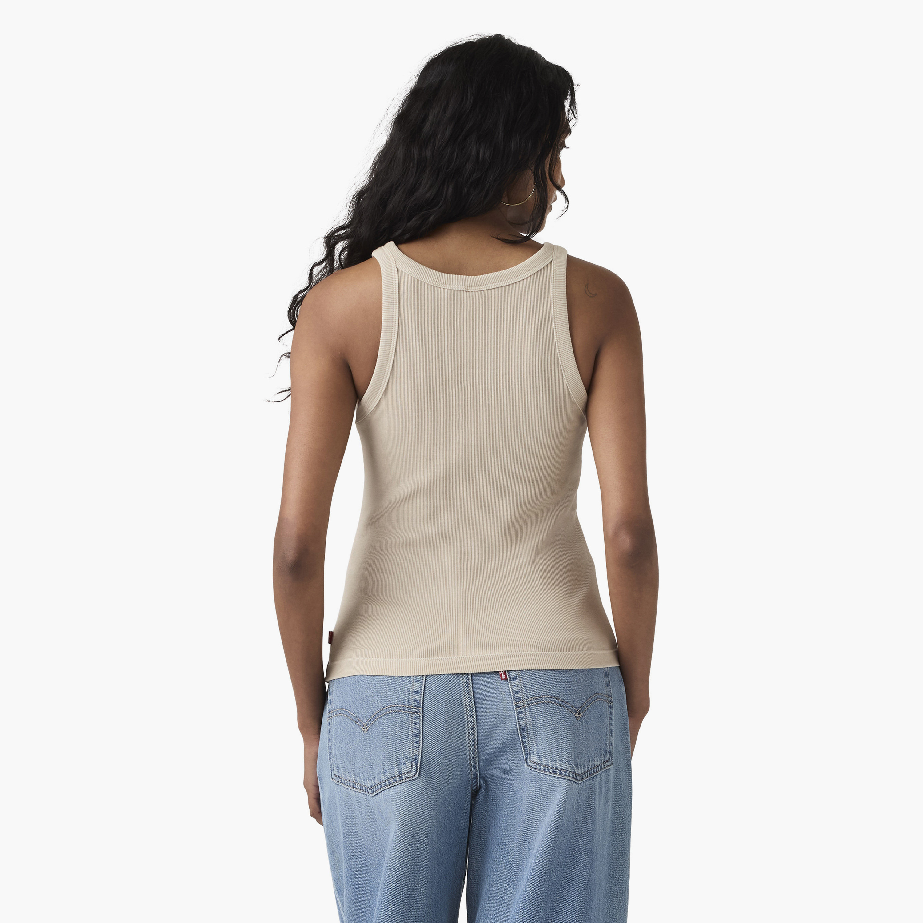 Levi's Textured Round Neck Sleeveless Women's Tank Top-women-clothing-shirtsandblouses-blouses-image-3