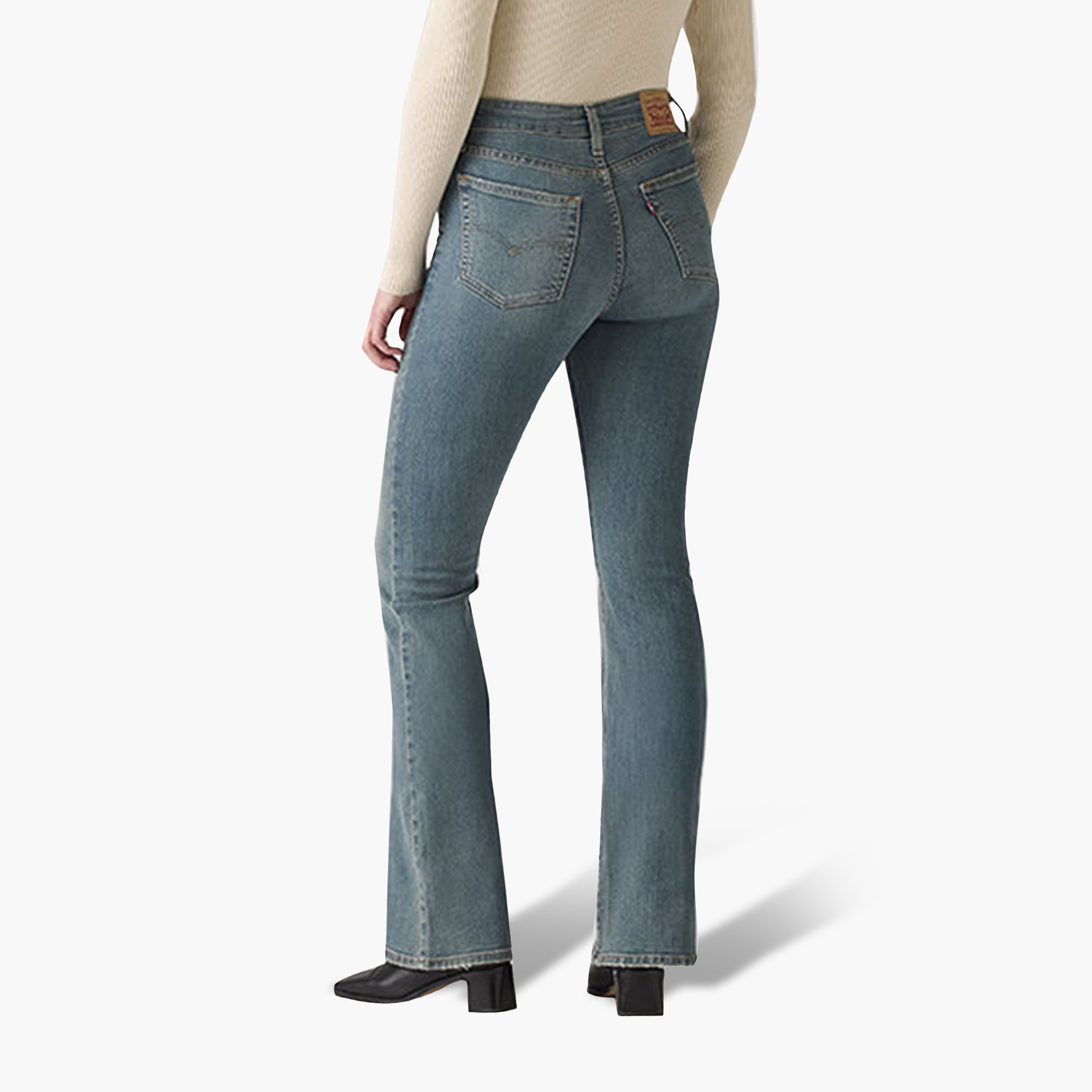 Levi's 726 Flare Fit Blue Washed Women's Jeans Inseam 30-women-clothing-bottoms-jeans-image-3