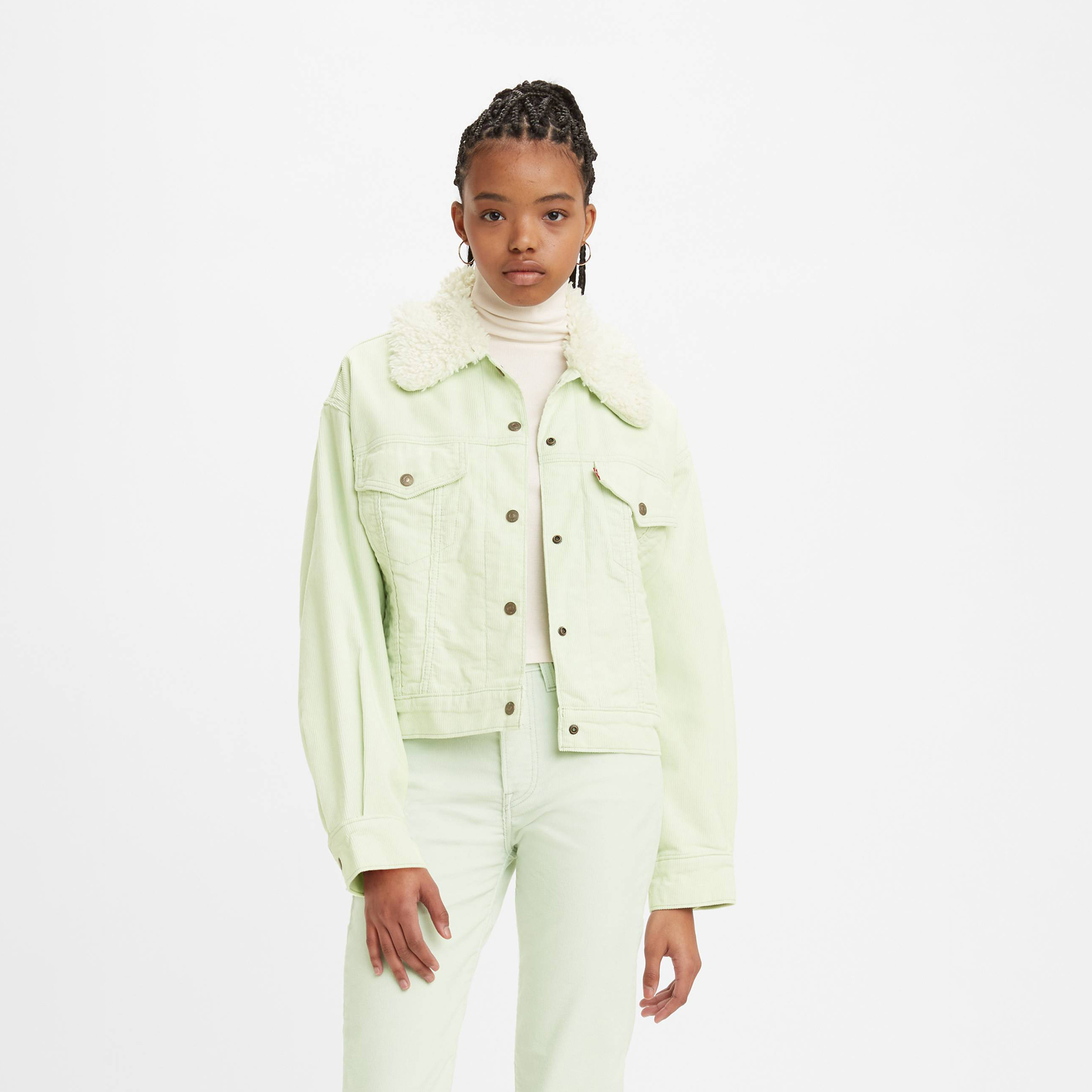 Levi's Women's Solid Collared Long Sleeves Jacket-women-clothing-sportswearandactivewear-coatsandjackets-jackets-image-1