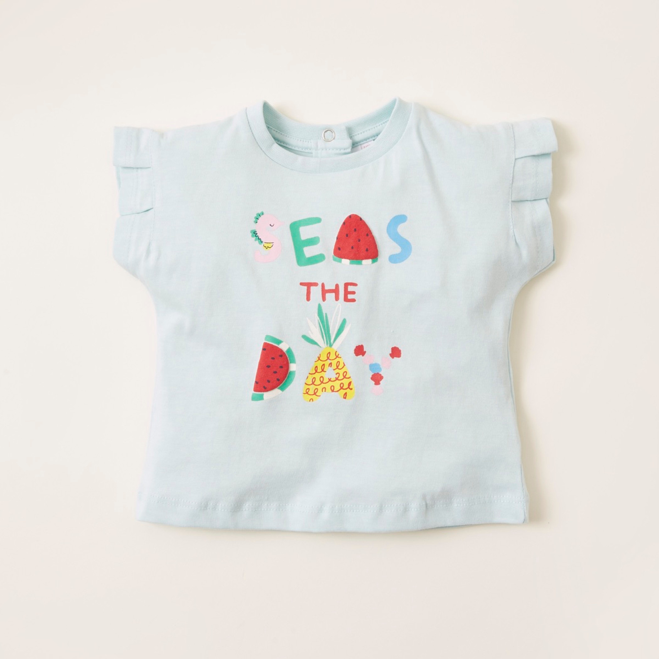 Juniors Printed T-shirt with Short Sleeves - Pack of 3-baby-girls-clothing-tshirts-image-3