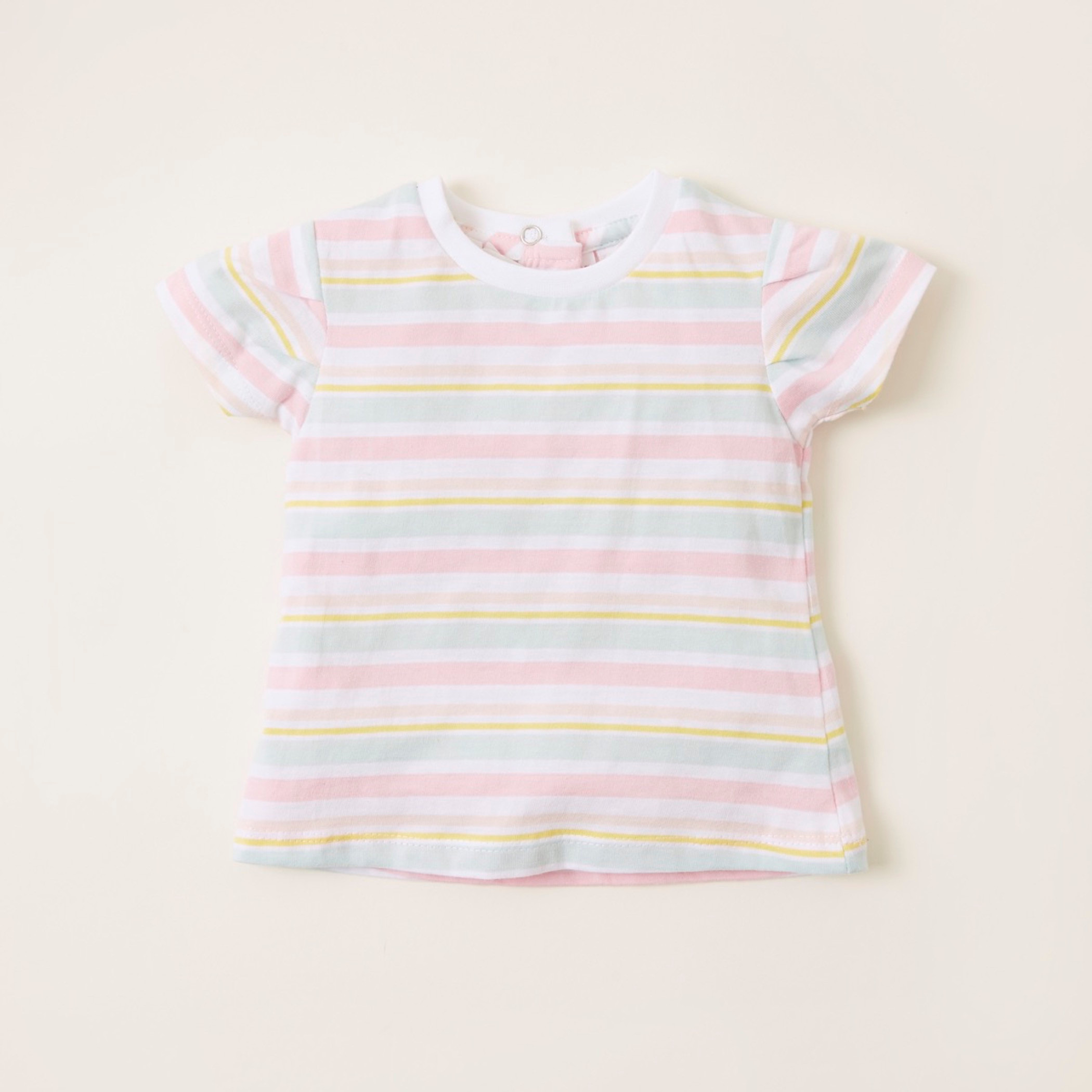 Juniors Printed T-shirt with Short Sleeves - Pack of 3-baby-girls-clothing-tshirts-image-4