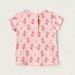 Juniors Flamingo Print Round Neck T-shirt with Short Sleeves-T Shirts-thumbnail-2