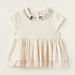 Juniors Embroidered Collared Dress with Short Sleeves-T Shirts-thumbnail-0