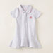 Juniors Star Embroidered Detail Dress with Polo Neck and Short Sleeves-Dresses%2C Gowns and Frocks-thumbnail-0