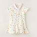 Juniors Polka Dot Print Dress with Short Sleeves-Dresses%2C Gowns and Frocks-thumbnail-0