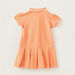 Juniors Solid Polo Dress with Short Sleeves-Dresses%2C Gowns and Frocks-thumbnail-3