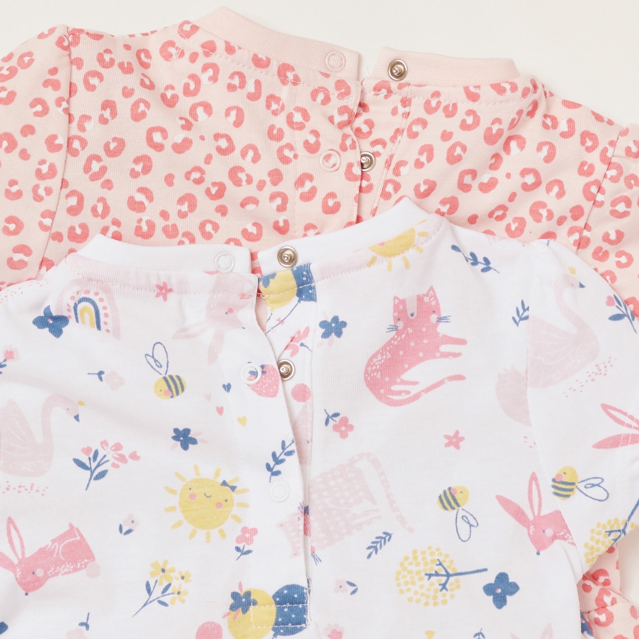فستان بياقة مستديرة وأكمام قصيرة وطبعات من جونيورز - طقم من قطعتين-baby-girls-clothing-dressesandjumpsuits-image-5