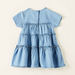 Juniors Ruffle Detail Dress with Round Neck and Short Sleeves-Dresses%2C Gowns and Frocks-thumbnail-3