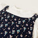 Juniors Floral Print Dungaree and Collared Top Set-Clothes Sets-thumbnail-4