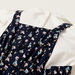 Juniors Floral Print Dungaree and Collared Top Set-Clothes Sets-thumbnail-6