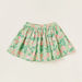 Juniors Floral Print Round Neck T-shirt and Skirt Set-Clothes Sets-thumbnail-3