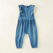 Juniors Floral Embroidered Romper with Round Neck and Cap Sleeves-Rompers%2C Dungarees and Jumpsuits-thumbnail-0
