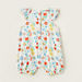 Juniors Floral Print Romper with Cap Sleeves-Rompers%2C Dungarees and Jumpsuits-thumbnail-3