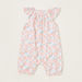 Juniors Floral Print Romper with Short Sleeves-Rompers%2C Dungarees and Jumpsuits-thumbnail-0