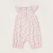 Juniors Floral Print Romper with Short Sleeves-Rompers%2C Dungarees and Jumpsuits-thumbnail-4