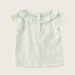 Giggles Solid Top with Cap Sleeves and Ruffle Detail-Blouses-thumbnail-2