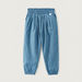 Giggles Solid Chambray Pants with Ruffle Detail-Pants-thumbnail-0