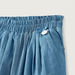 Giggles Solid Chambray Pants with Ruffle Detail-Pants-thumbnail-1
