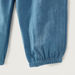 Giggles Solid Chambray Pants with Ruffle Detail-Pants-thumbnail-3