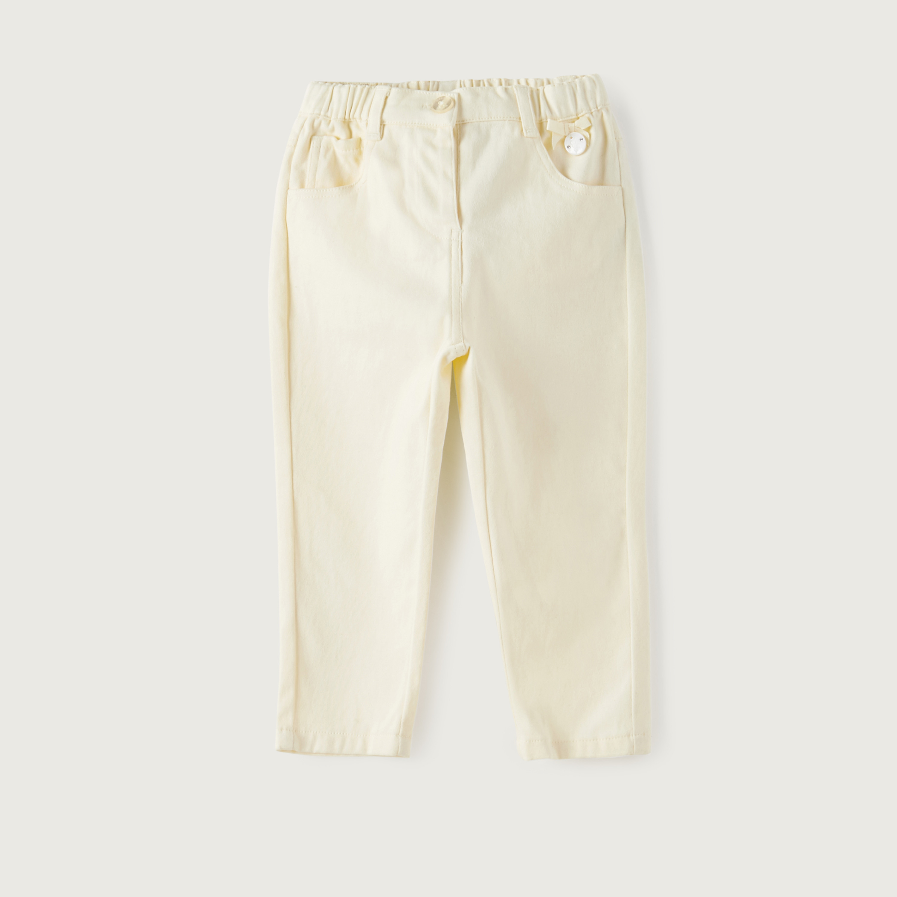 بنطلون سادة بحمالات من جيجلز-baby-girls-clothing-bottoms-trousers-image-1