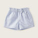 Giggles Striped Shorts with Elasticated Waistband and Bow Accent-Shorts-thumbnail-0