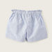 Giggles Striped Shorts with Elasticated Waistband and Bow Accent-Shorts-thumbnail-3