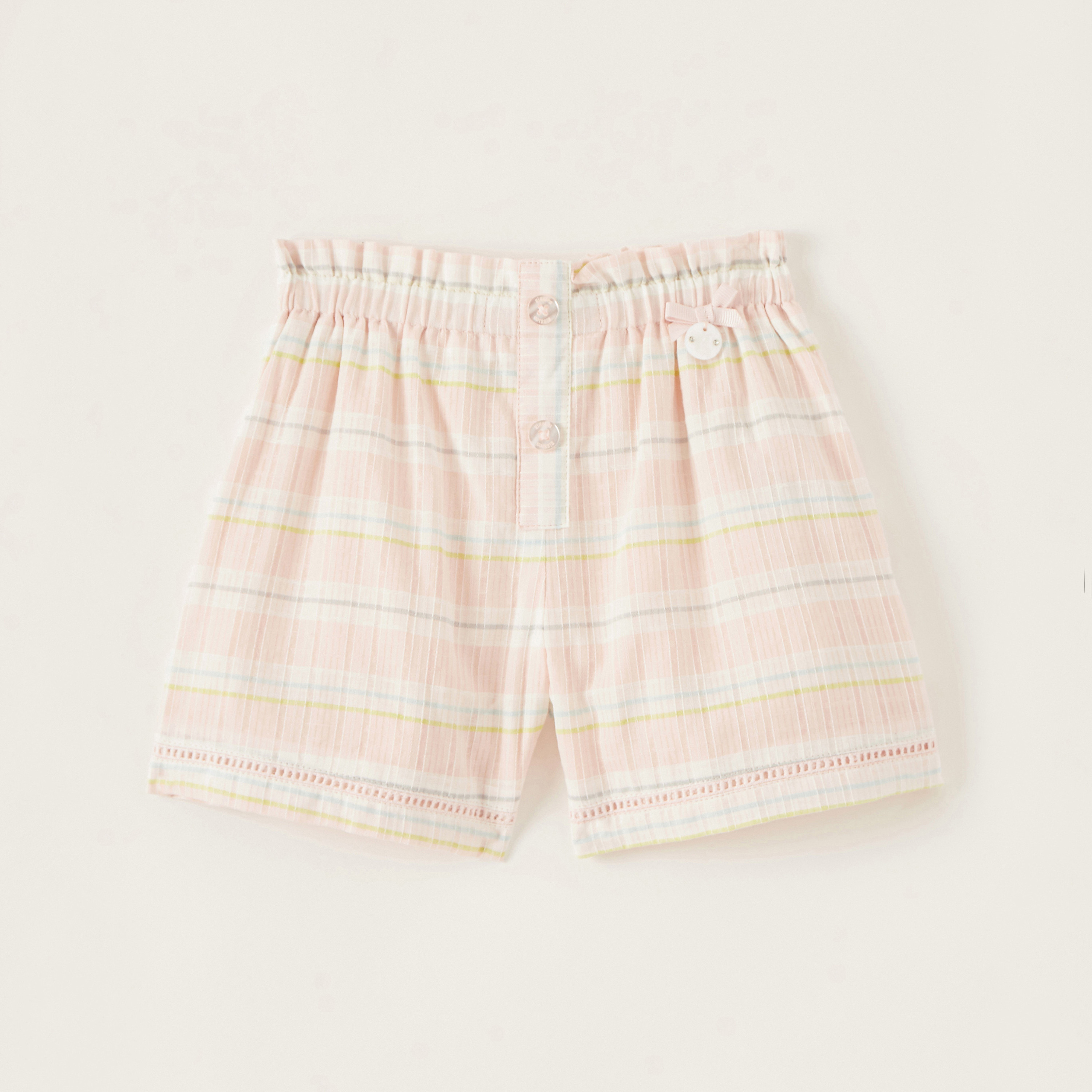 Pink cheap striped shorts