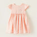 Giggles Striped Dress with Bow Detail and Zip Closure-Dresses%2C Gowns and Frocks-thumbnail-0