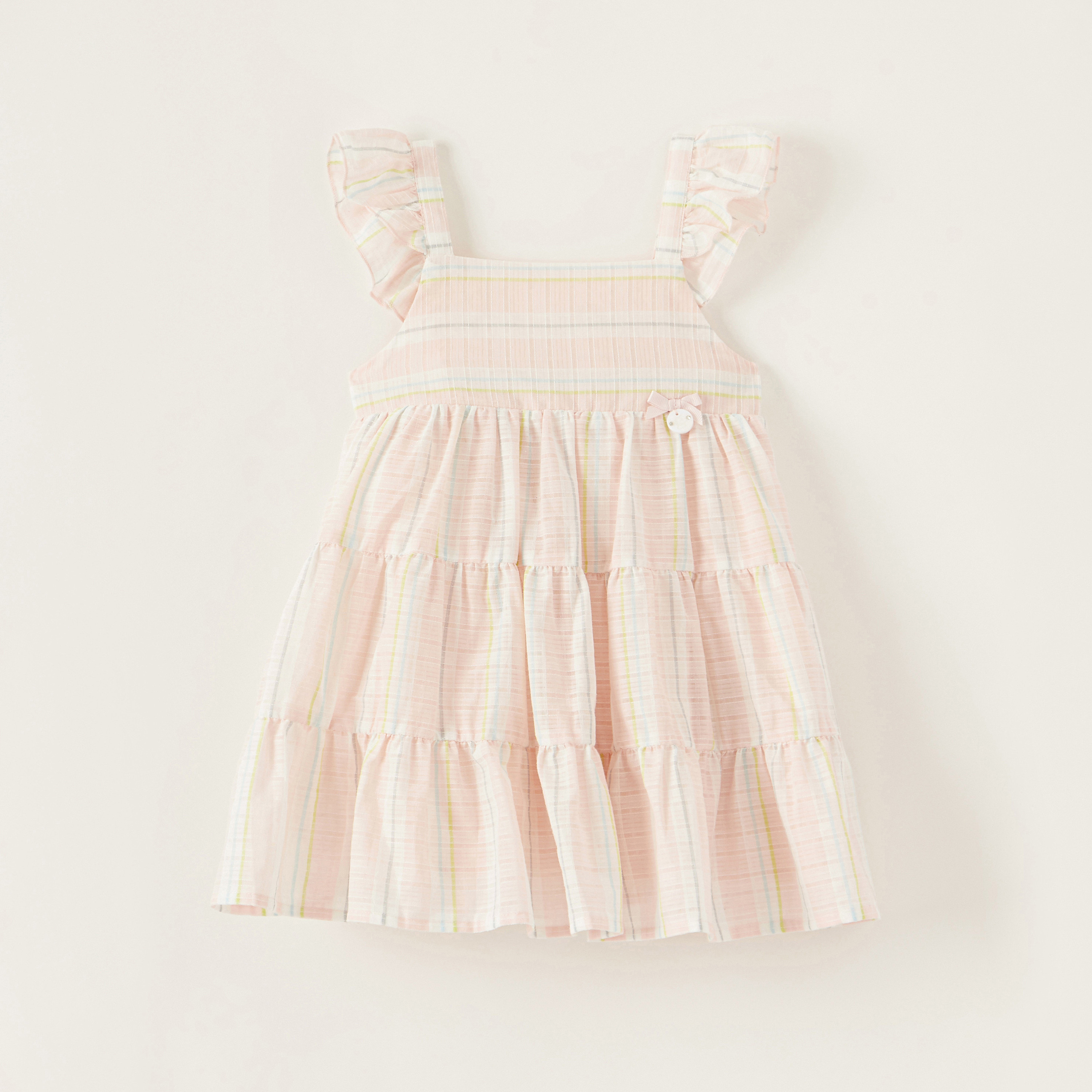 Giggles Striped Sleeveless Tiered Dress-baby-girls-clothing-dressesandjumpsuits-image-1