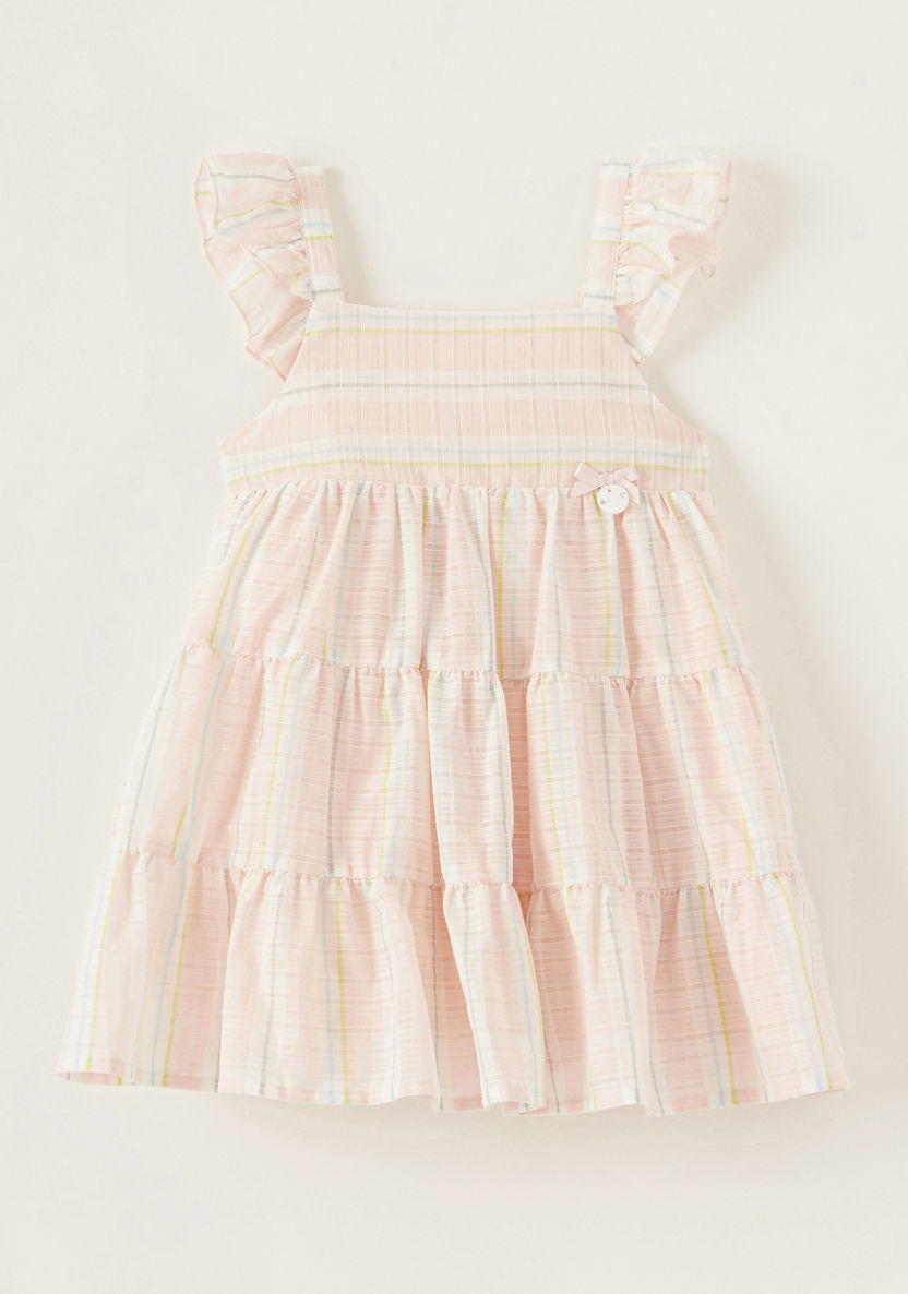 Giggles Striped Sleeveless Tiered Dress-Dresses%2C Gowns and Frocks-image-0