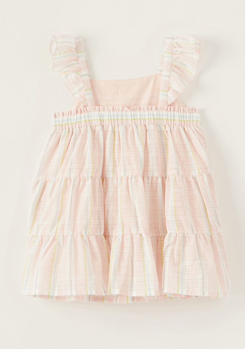 Giggles Striped Sleeveless Tiered Dress-Dresses%2C Gowns and Frocks-image-2