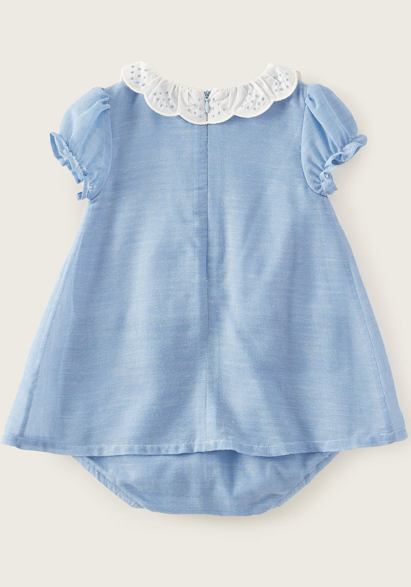 Giggles Scallop Collar Romper Dress with Short Sleeves-Rompers%2C Dungarees and Jumpsuits-image-3