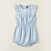 Giggles Embroidered Romper with Ruffle Detail and Button Closure-Rompers%2C Dungarees and Jumpsuits-thumbnail-0