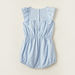 Giggles Embroidered Romper with Ruffle Detail and Button Closure-Rompers%2C Dungarees and Jumpsuits-thumbnail-2