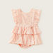 Giggles Foil Print Sleeveless Romper with Ruffle Detail-Rompers%2C Dungarees and Jumpsuits-thumbnail-0