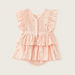 Giggles Foil Print Sleeveless Romper with Ruffle Detail-Rompers%2C Dungarees and Jumpsuits-thumbnail-3