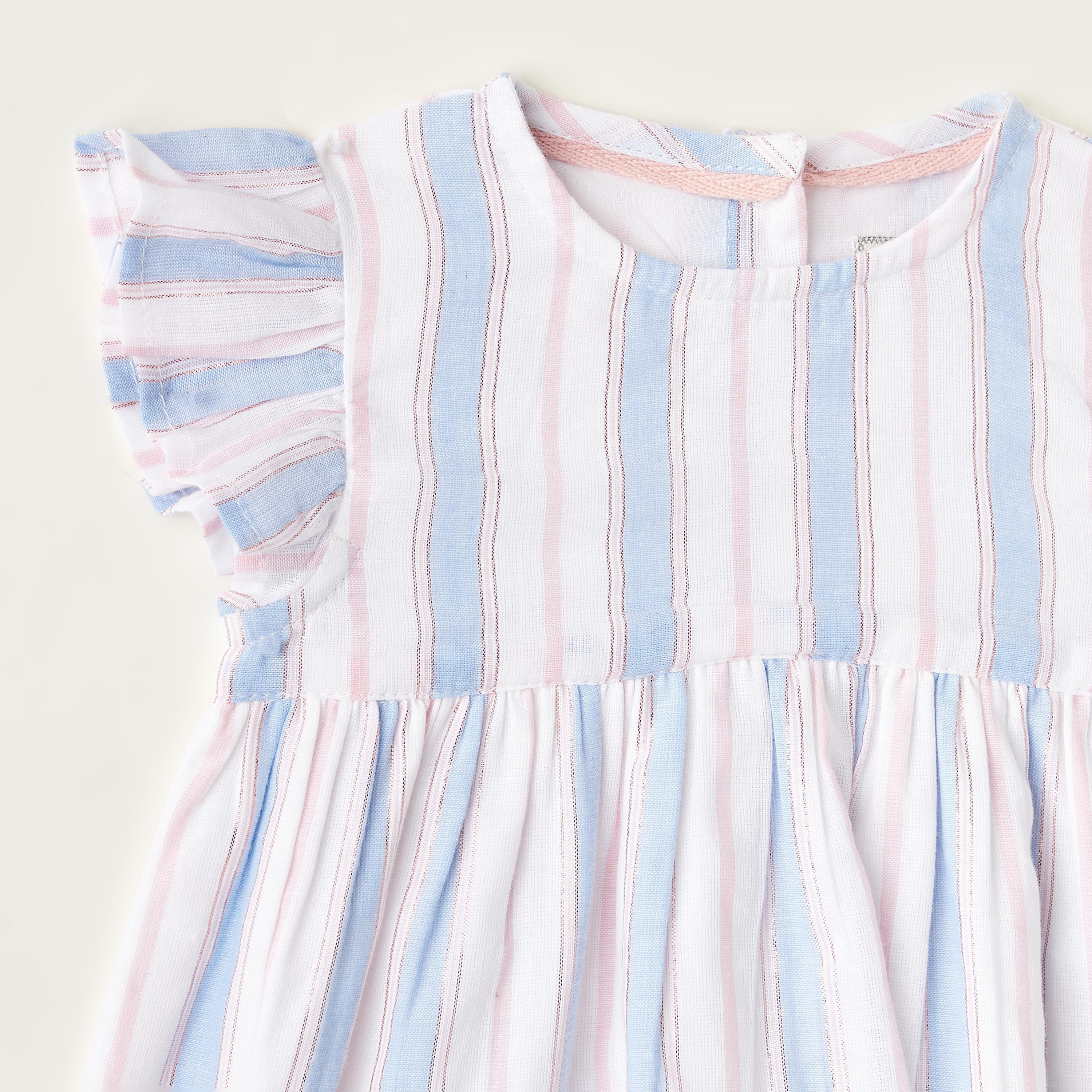 Lee Cooper Striped Top with Short Sleeves-baby-girls-clothing-blousesandshirts-image-2