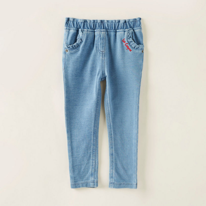 Lee Cooper Trousers with Pockets and Elasticated Waistband-Jeans and Jeggings-image-0