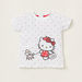 Hello Kitty Print Graphic Print T-shirt with Short Sleeves - Set of 2-T Shirts-thumbnail-1