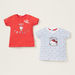 Hello Kitty Graphic Print T-shirt with Short Sleeves - Set of 2-T Shirts-thumbnail-0