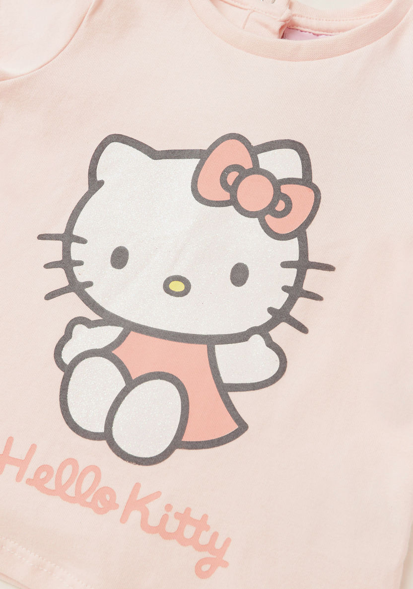 Juniors Hello Kitty Round Neck T-shirt - Set of 2-T Shirts-image-3