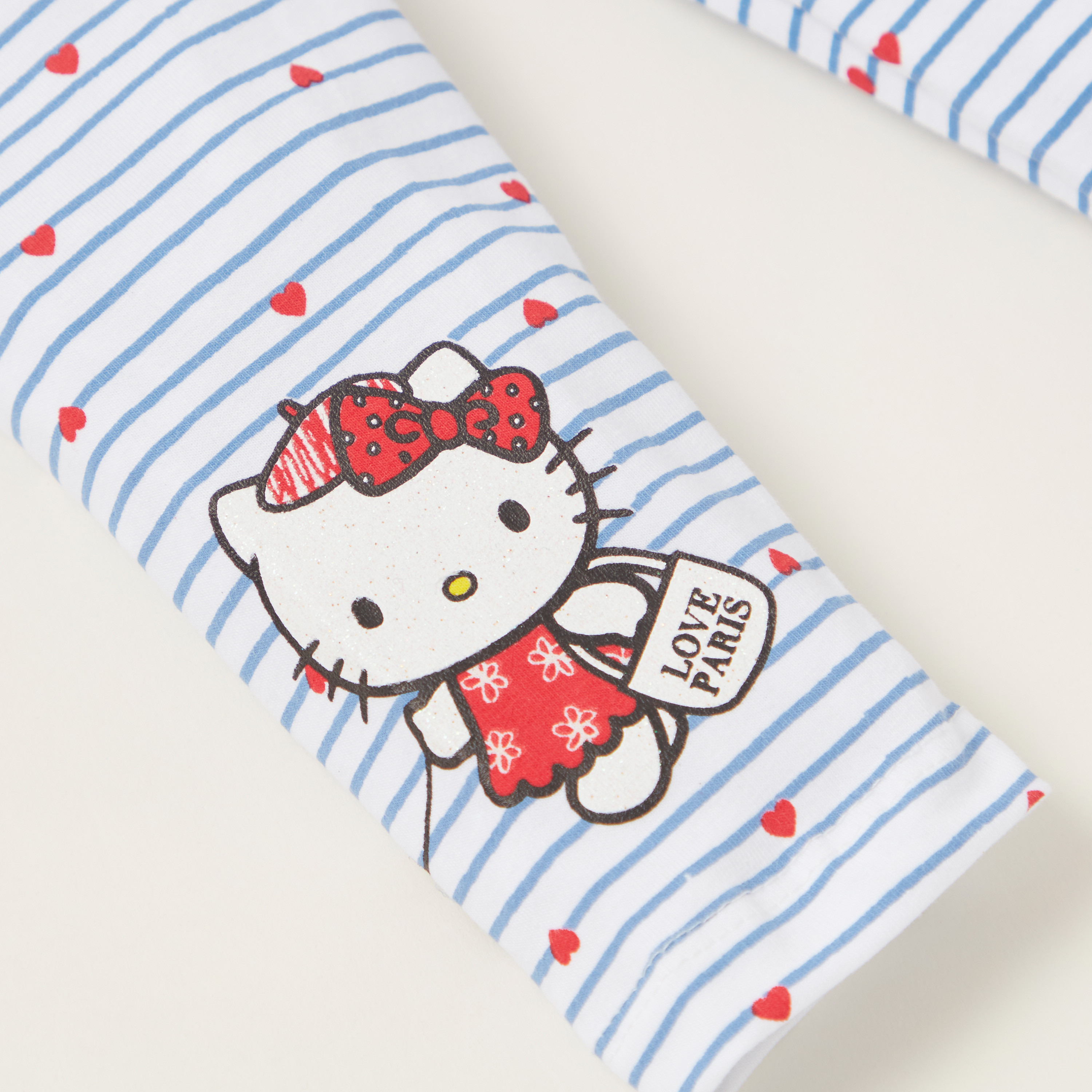 Hello Kitty Print Leggings with Elasticised Waistband - Set of 2-baby-girls-clothing-bottoms-leggings-image-5